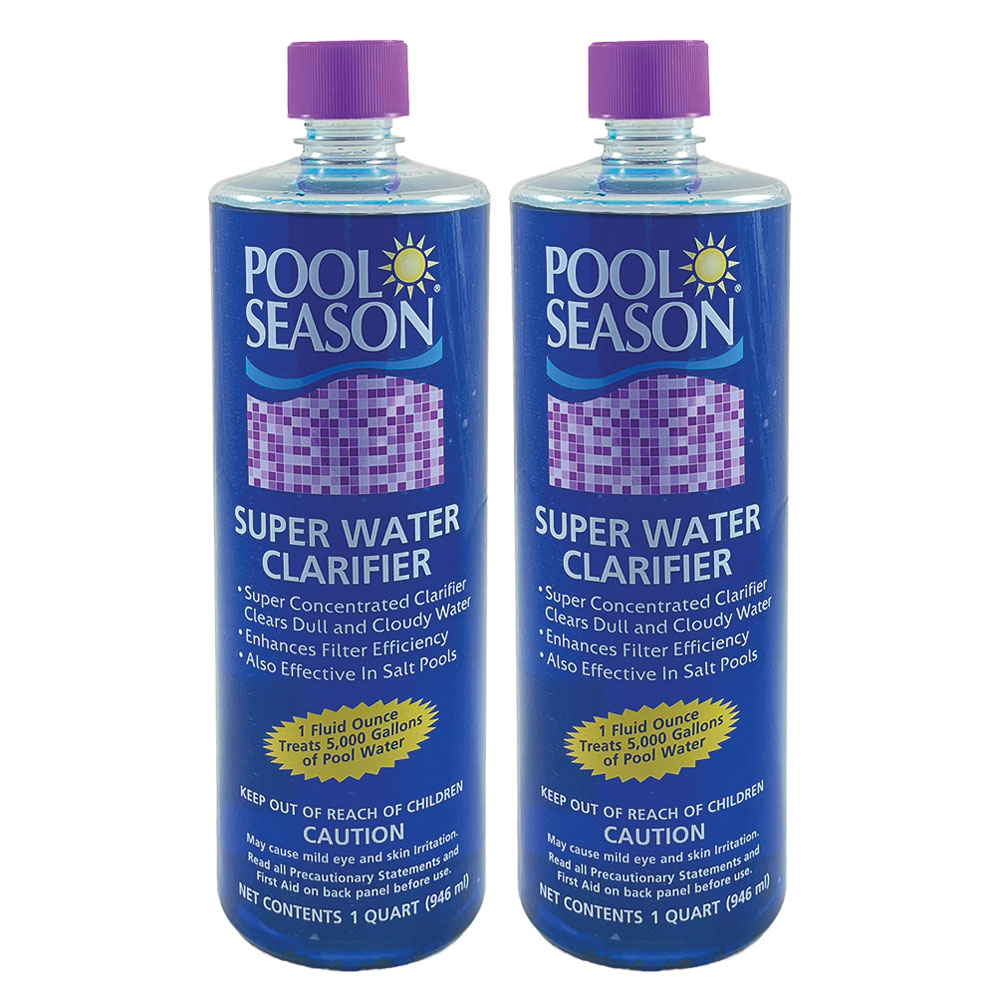Pool Season Super Water Clarifier - 2 x 1 Quart